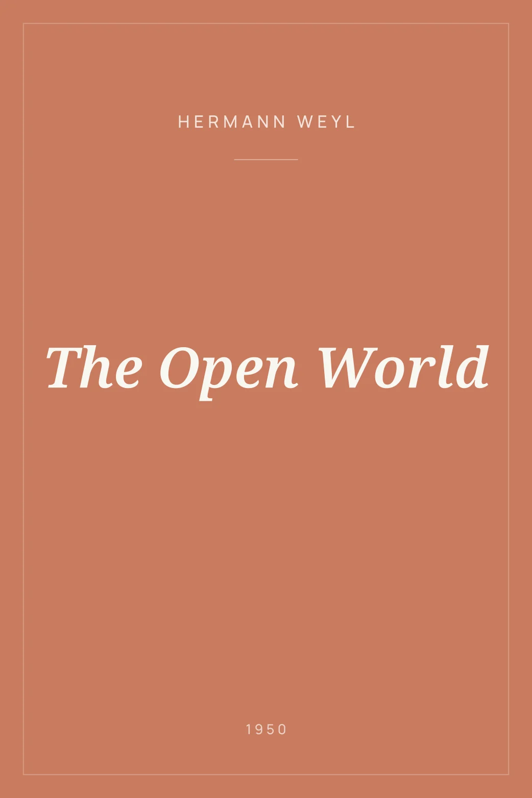 Portada de The Open World