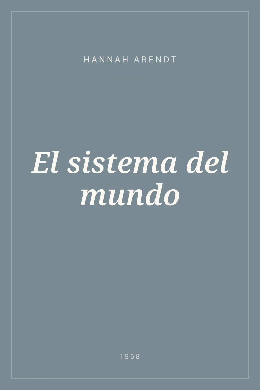 Portada de El sistema del mundo