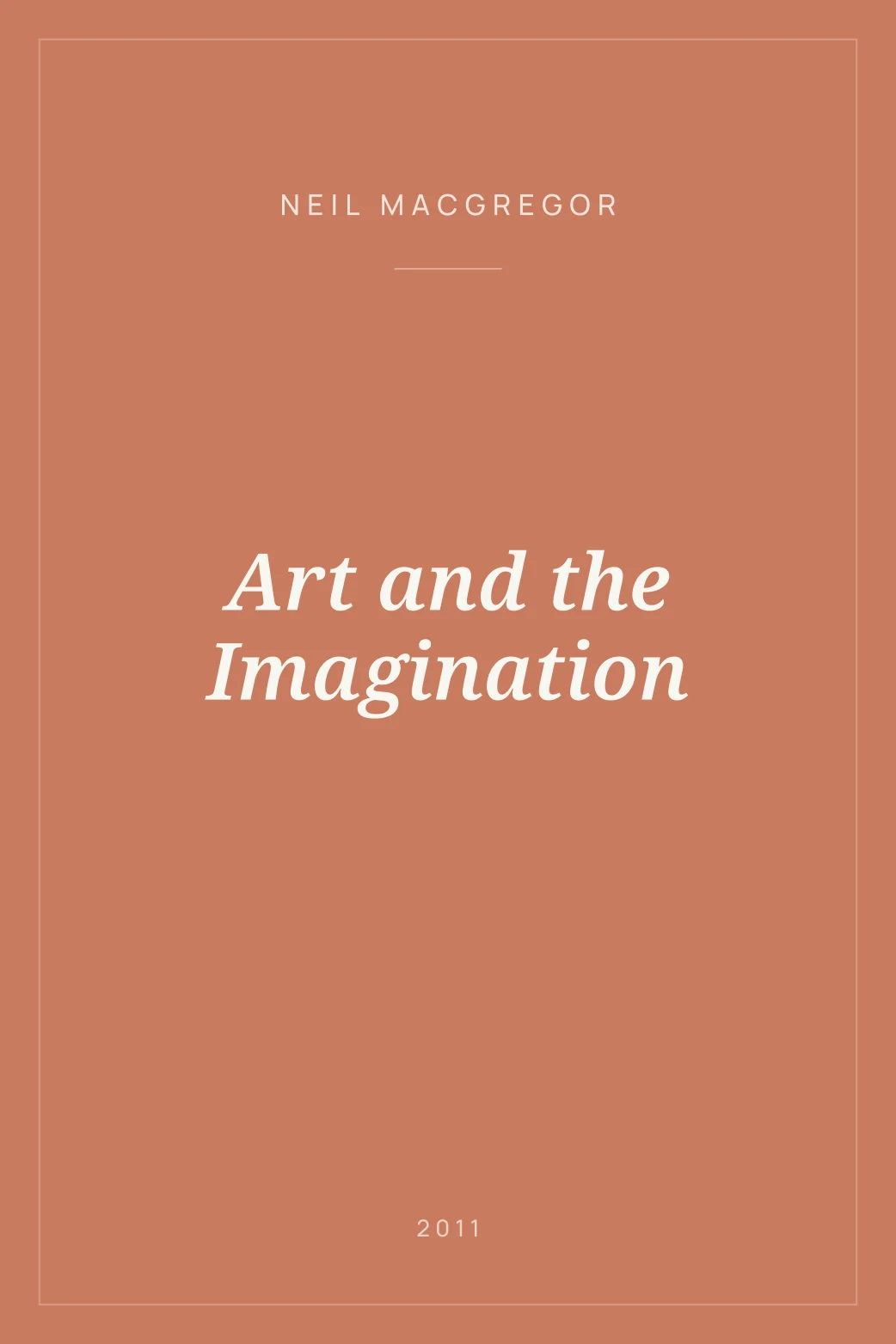 Portada de Art and the Imagination