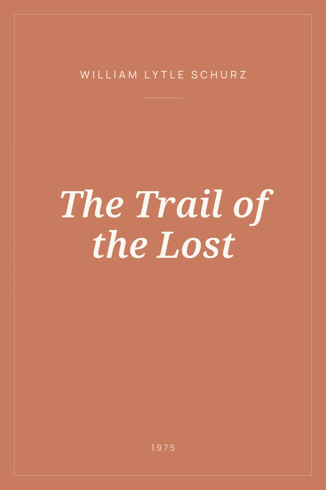 Portada de The Trail of the Lost