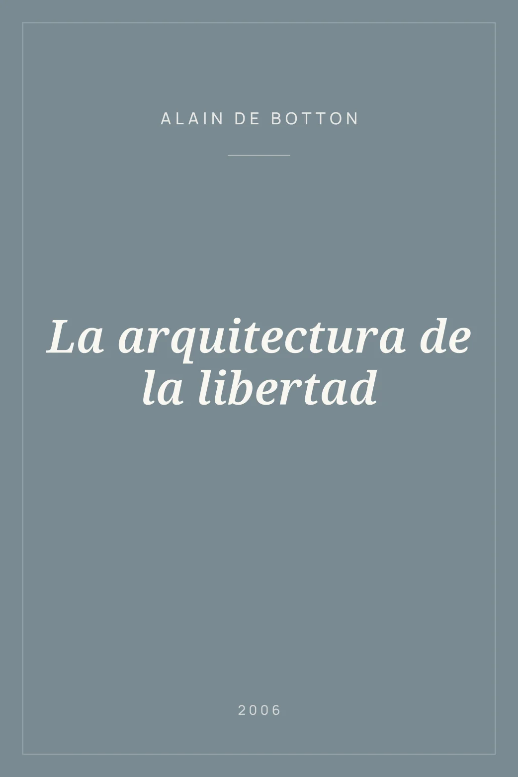 Portada de La arquitectura de la libertad