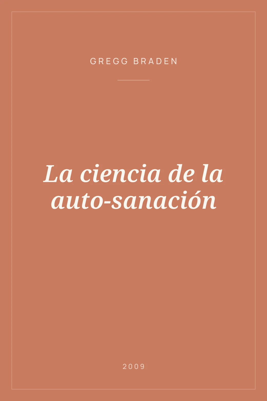 Portada de La ciencia de la auto-sanación