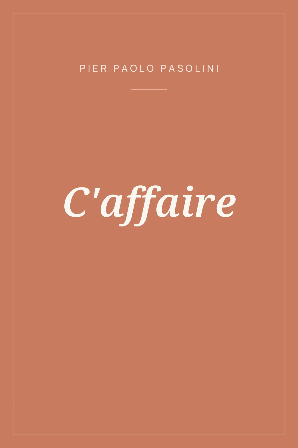 Portada de C'affaire