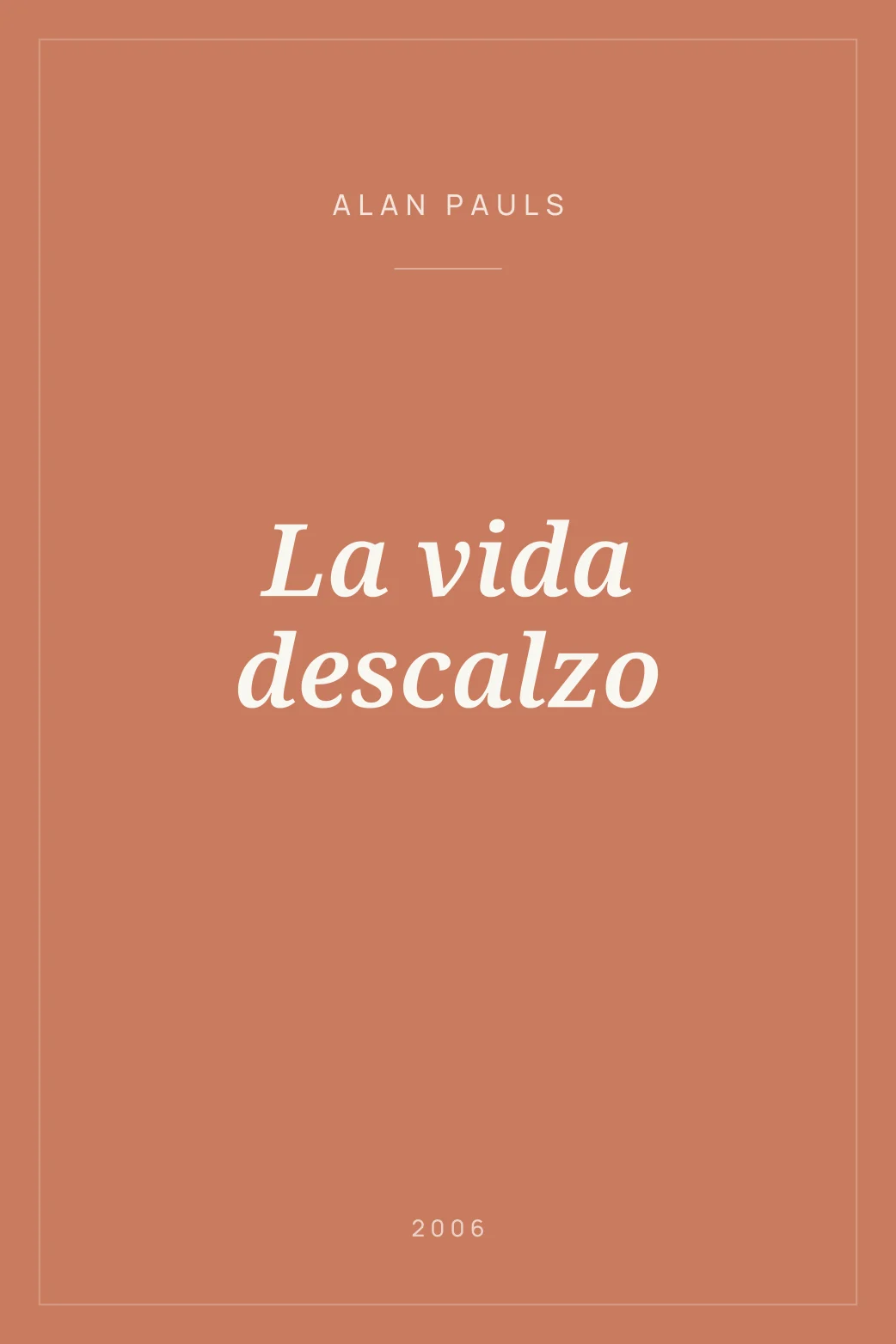 Portada de La vida descalzo