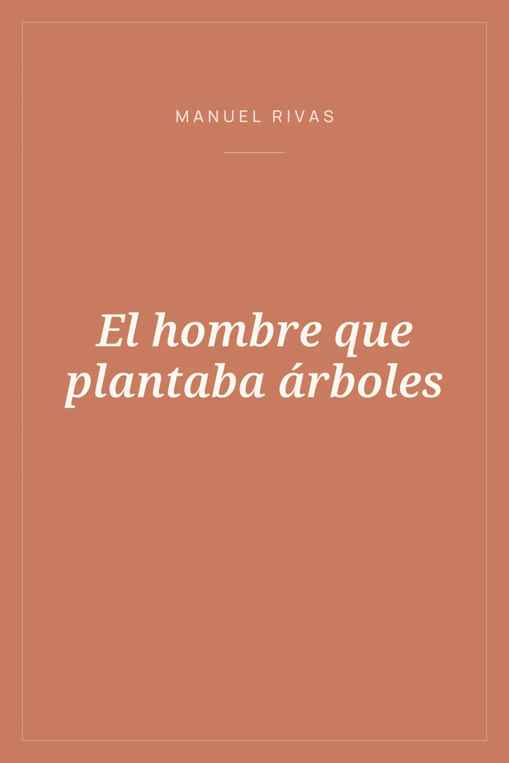 Portada de El hombre que plantaba árboles