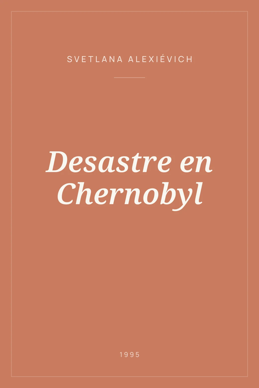 Portada de Desastre en Chernobyl