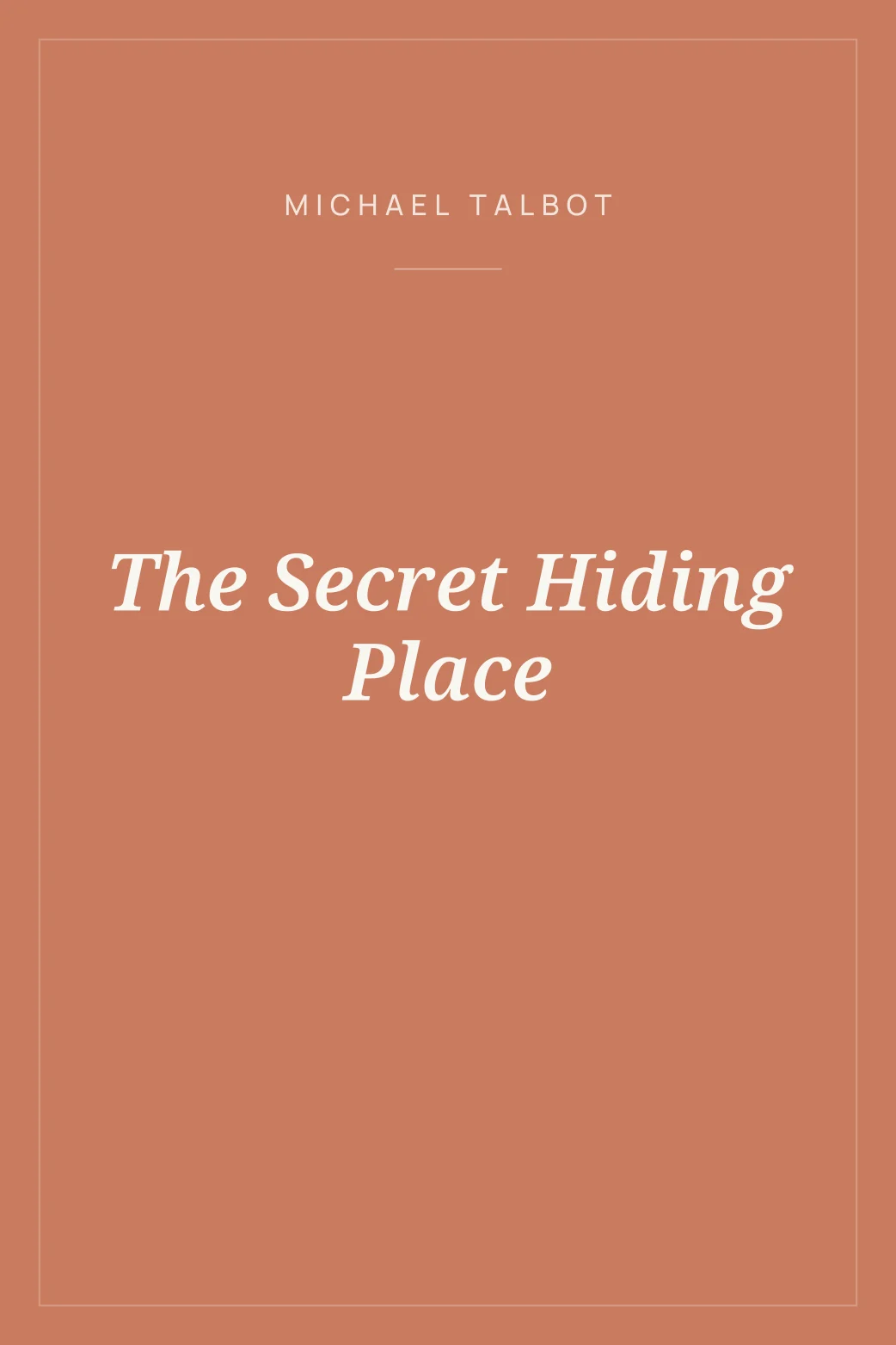 Portada de The Secret Hiding Place