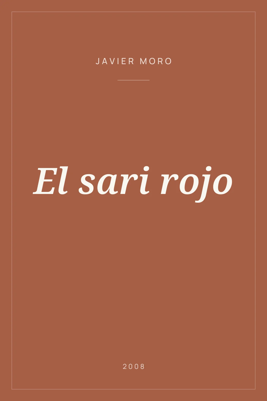 Portada de El sari rojo