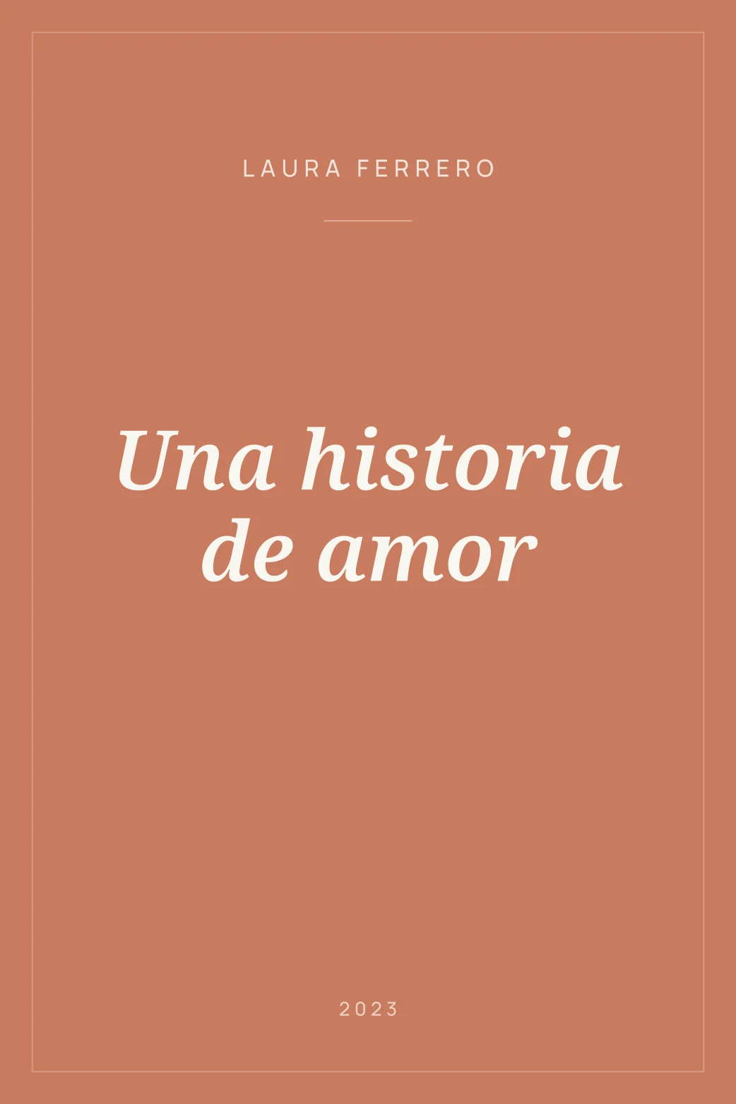 Portada de Una historia de amor