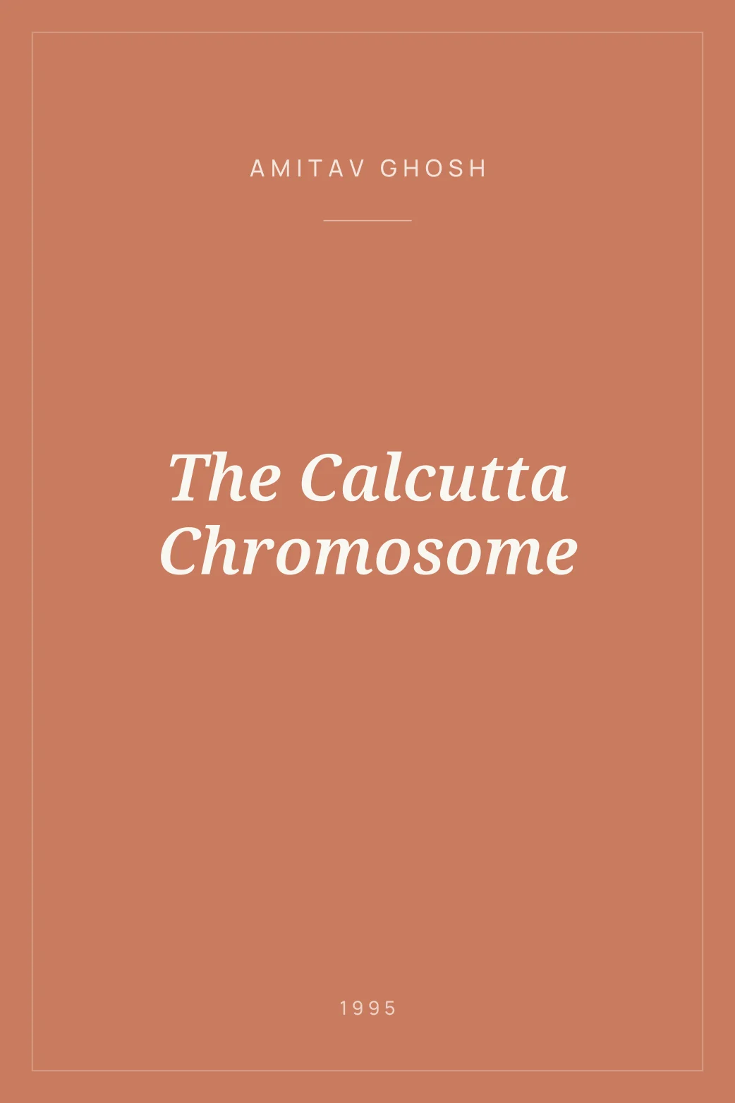 Portada de The Calcutta Chromosome