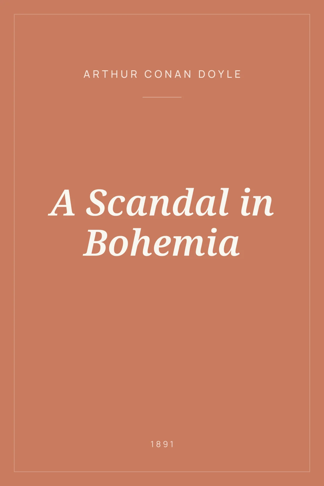 Portada de A Scandal in Bohemia