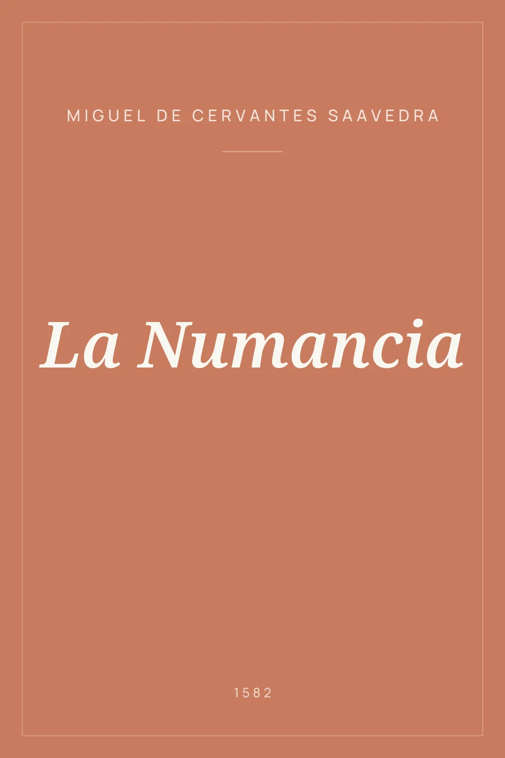 Portada de La Numancia
