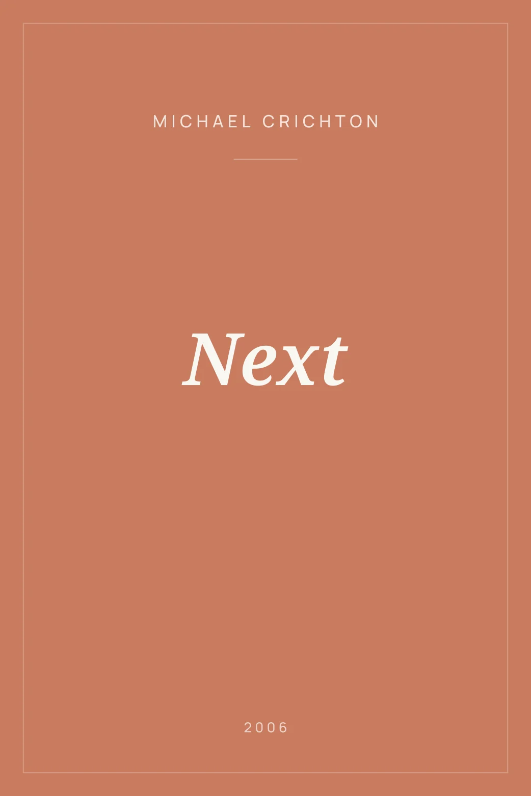 Portada de Next