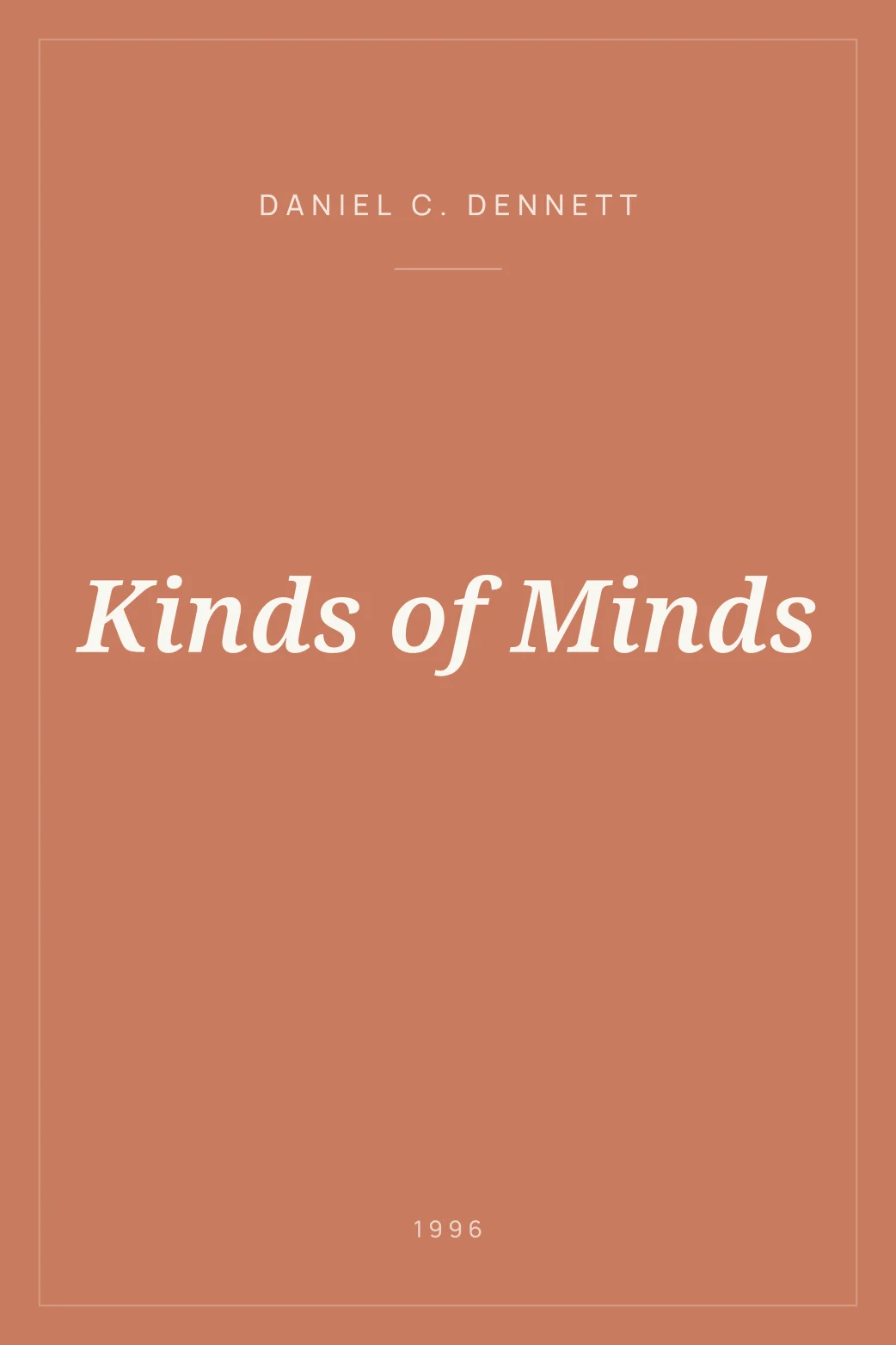 Portada de Kinds of Minds