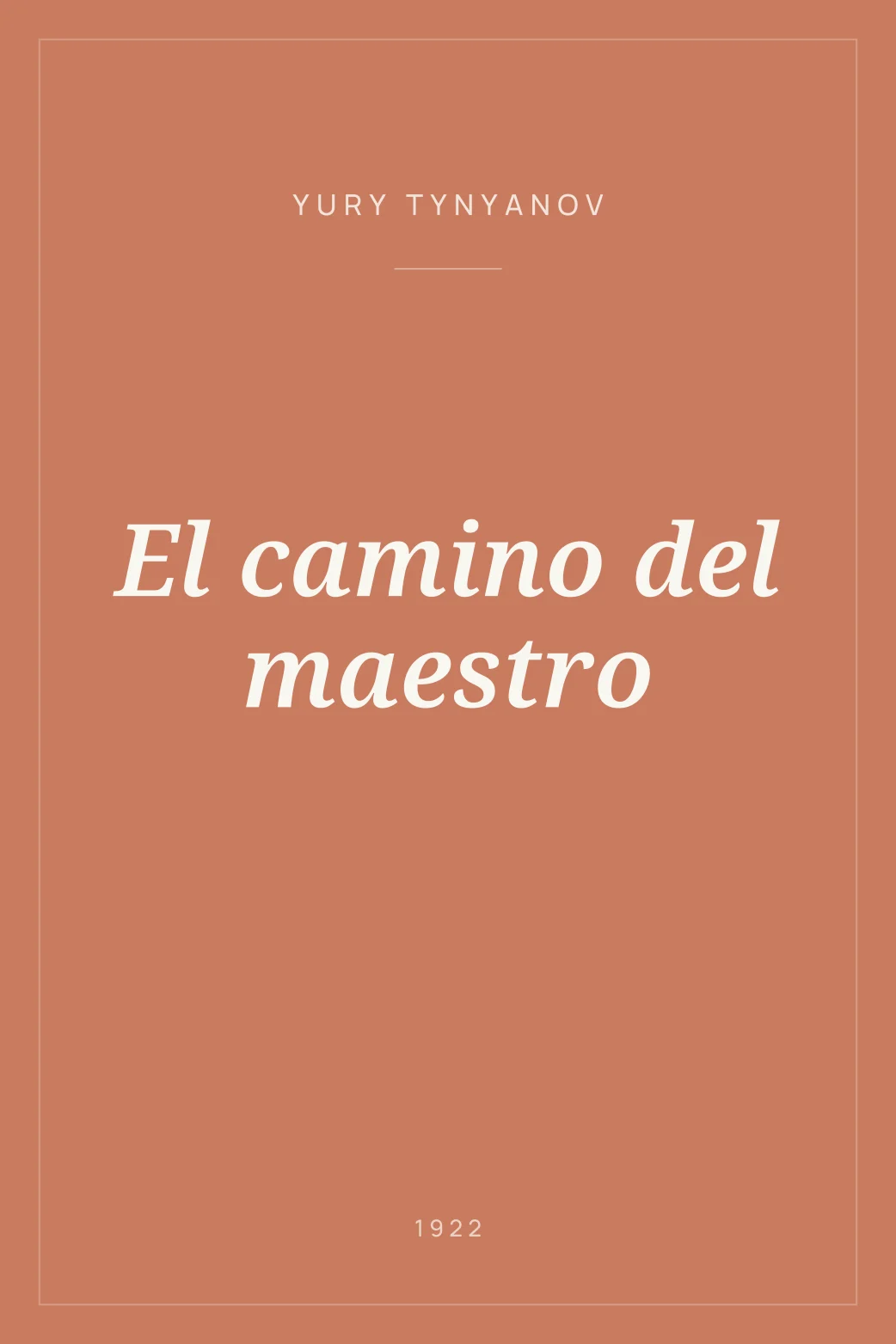 Portada de El camino del maestro