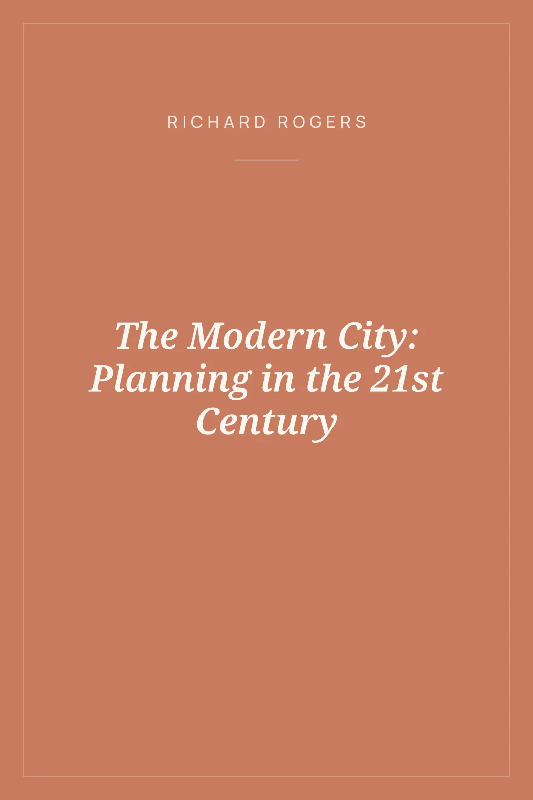 Portada de The Modern City: Planning in the 21st Century