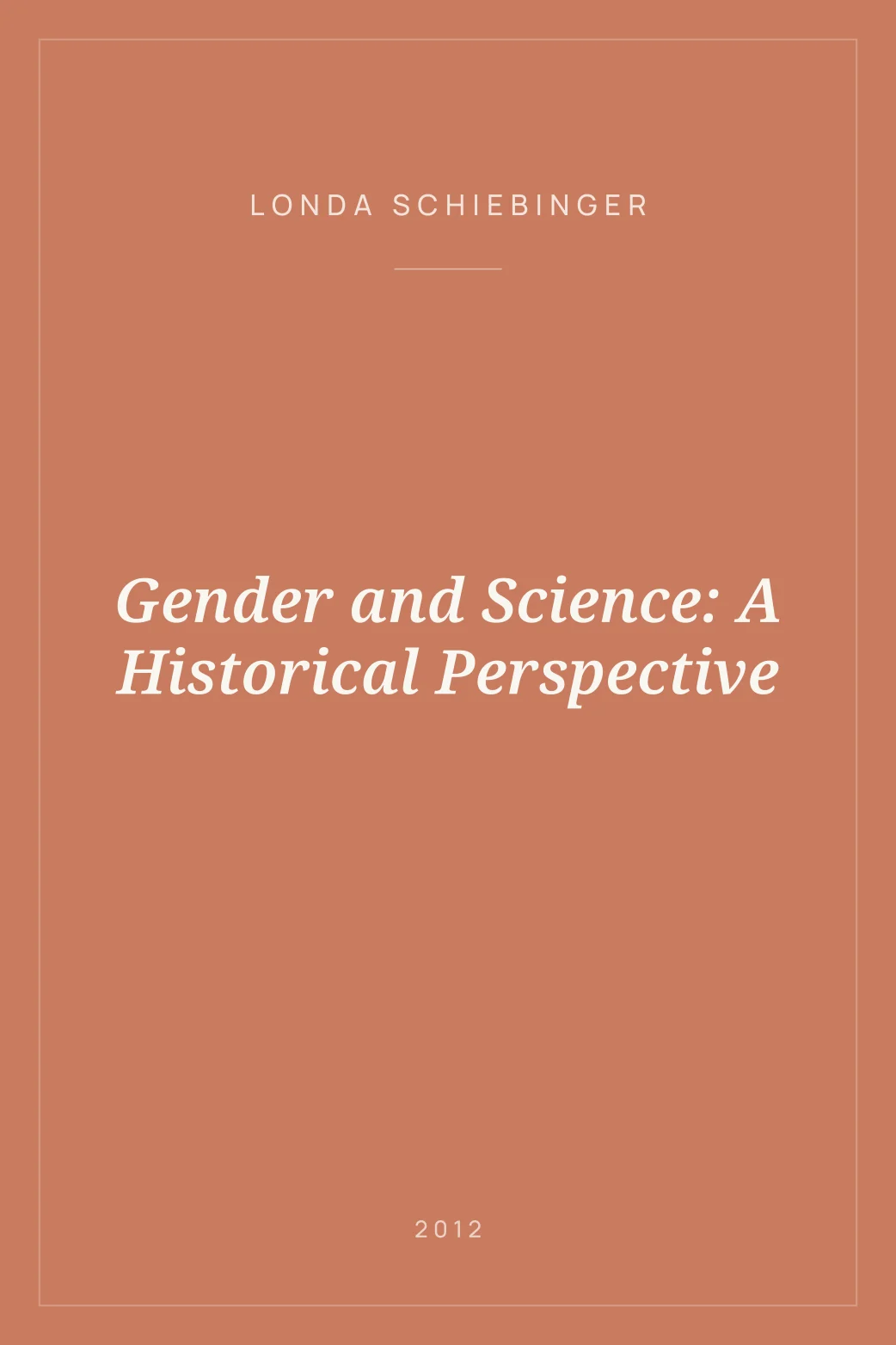 Portada de Gender and Science: A Historical Perspective