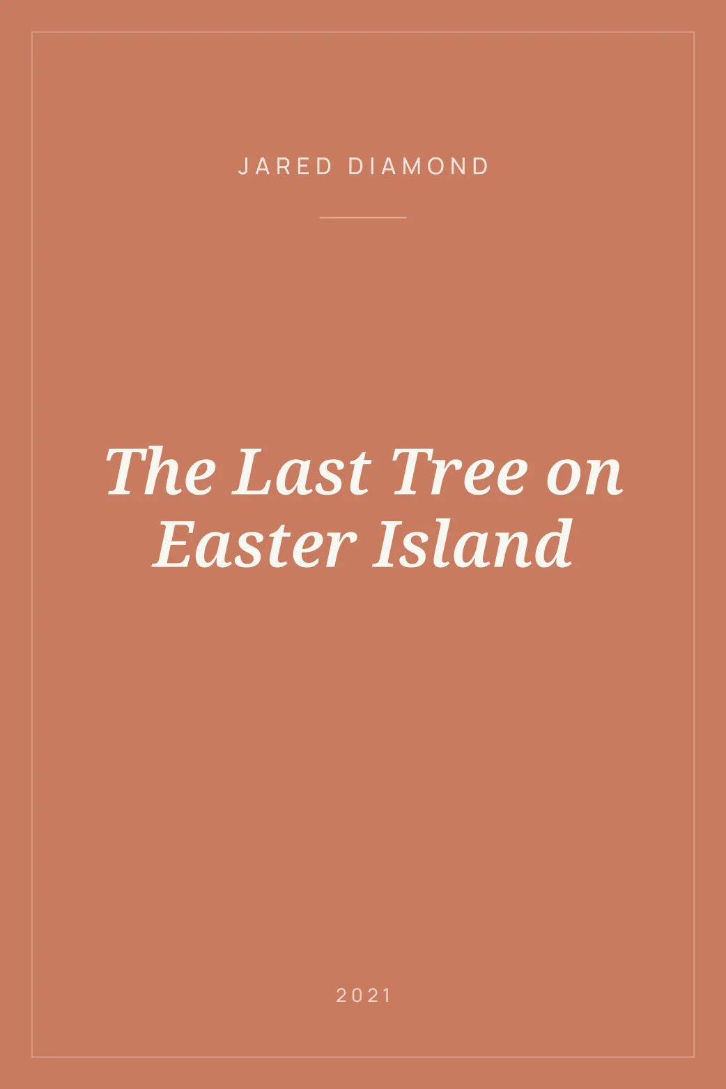 Portada de The Last Tree on Easter Island