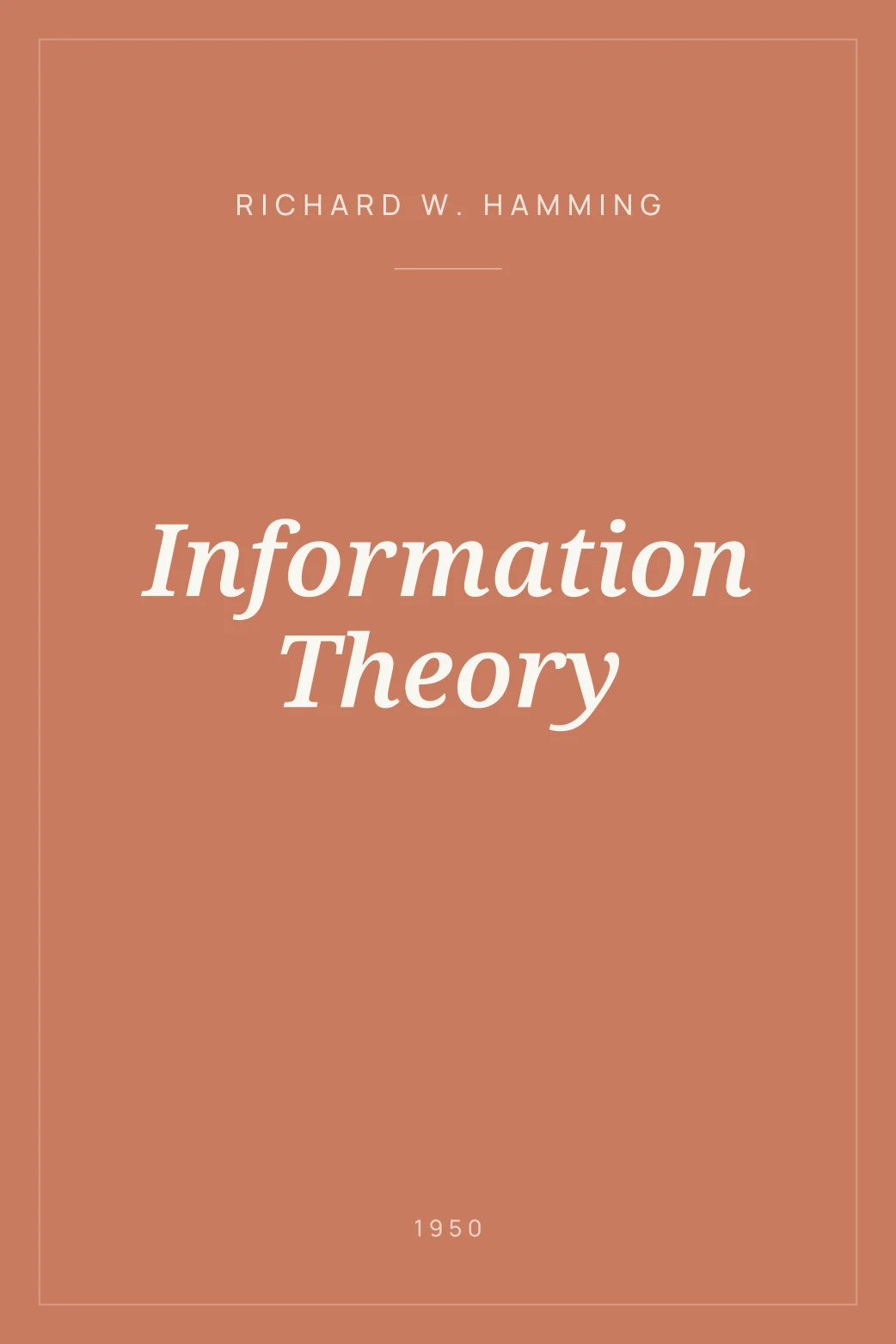Portada de Information Theory