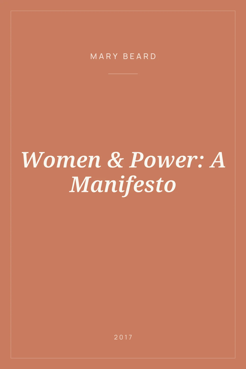 Portada de Women & Power: A Manifesto