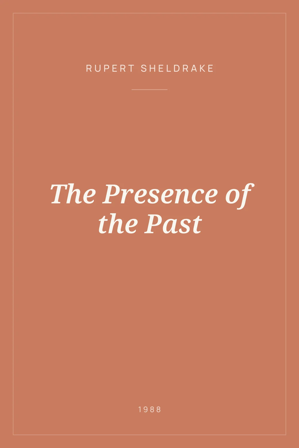 Portada de The Presence of the Past