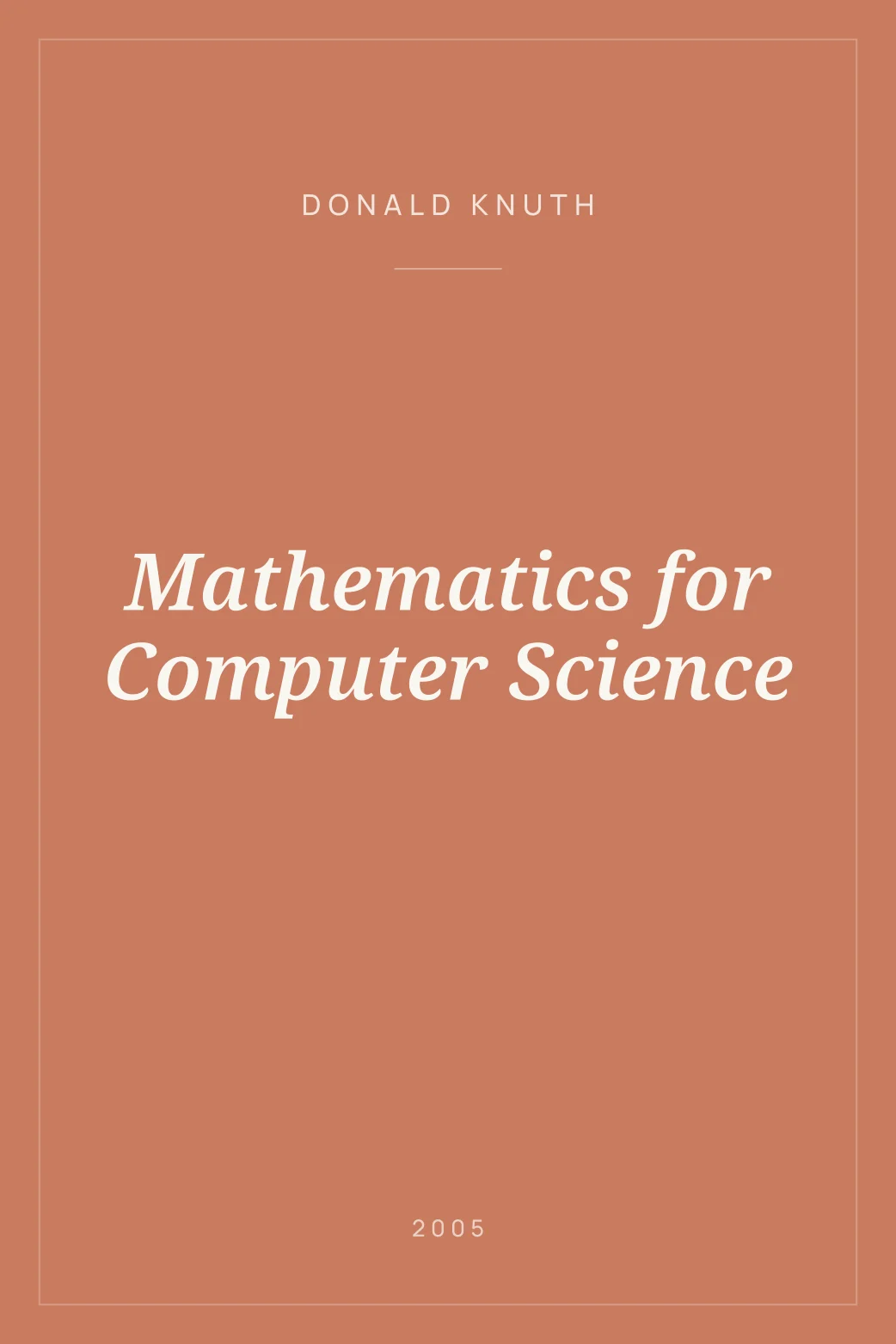 Portada de Mathematics for Computer Science