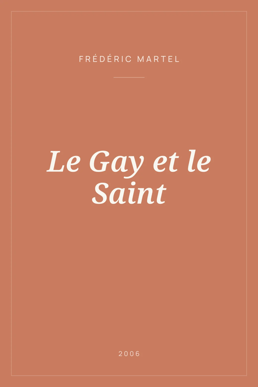 Portada de Le Gay et le Saint