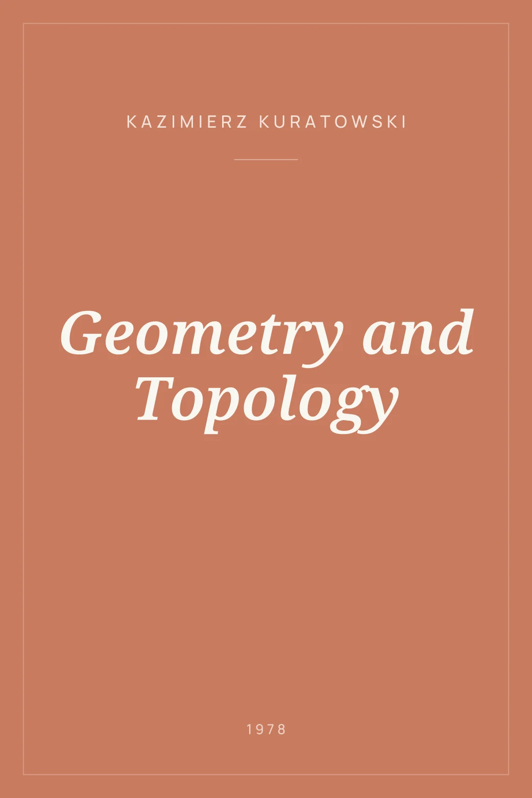 Portada de Geometry and Topology