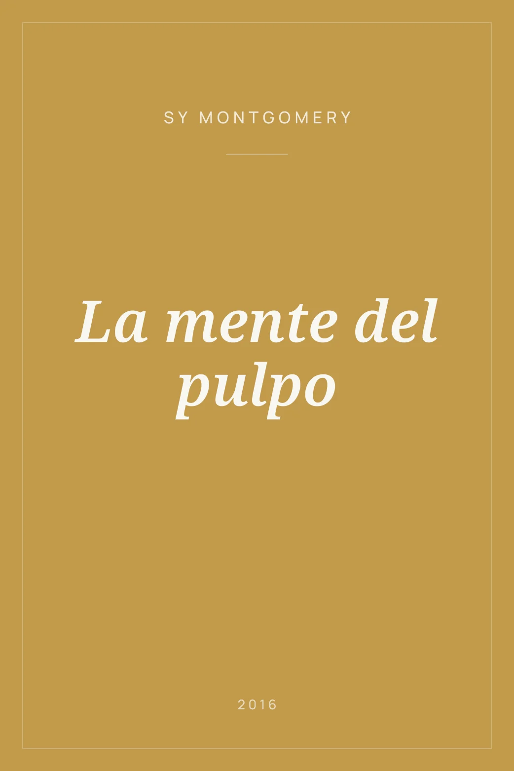 Portada de La mente del pulpo
