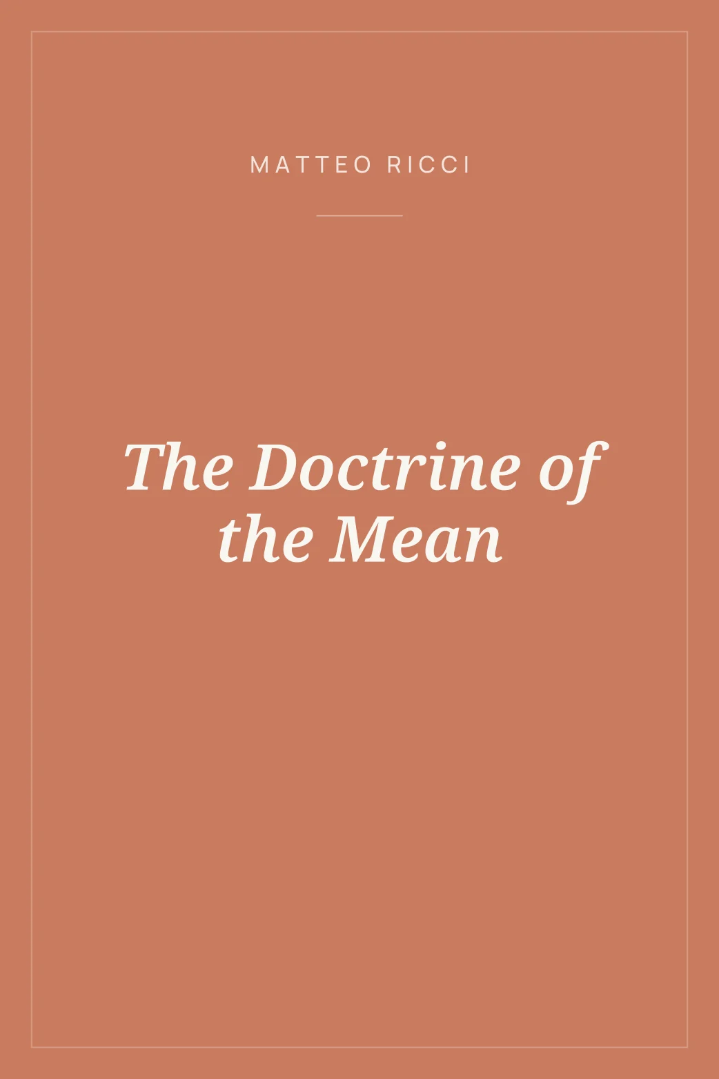 Portada de The Doctrine of the Mean