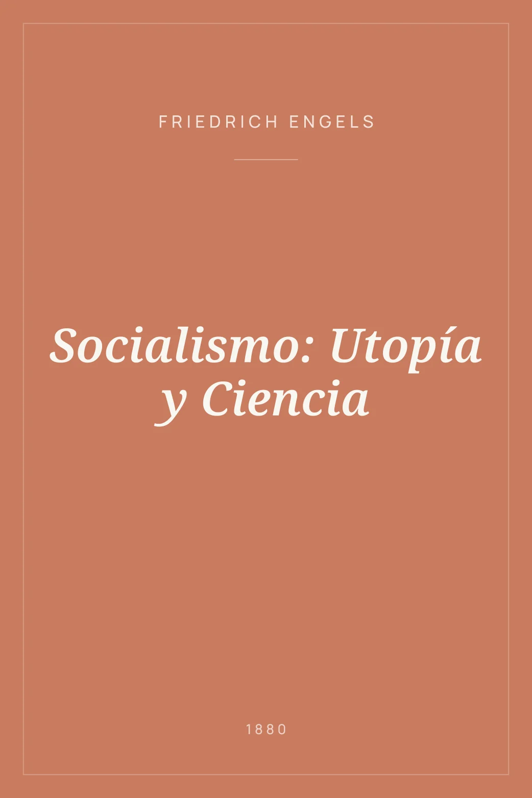 Portada de Socialismo: Utopía y Ciencia