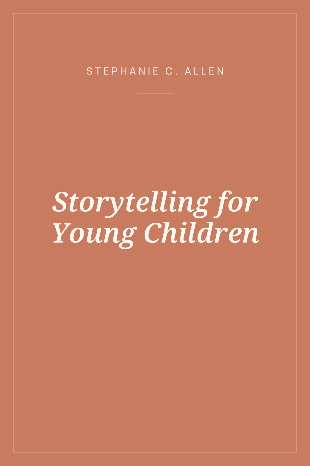 Portada de Storytelling for Young Children