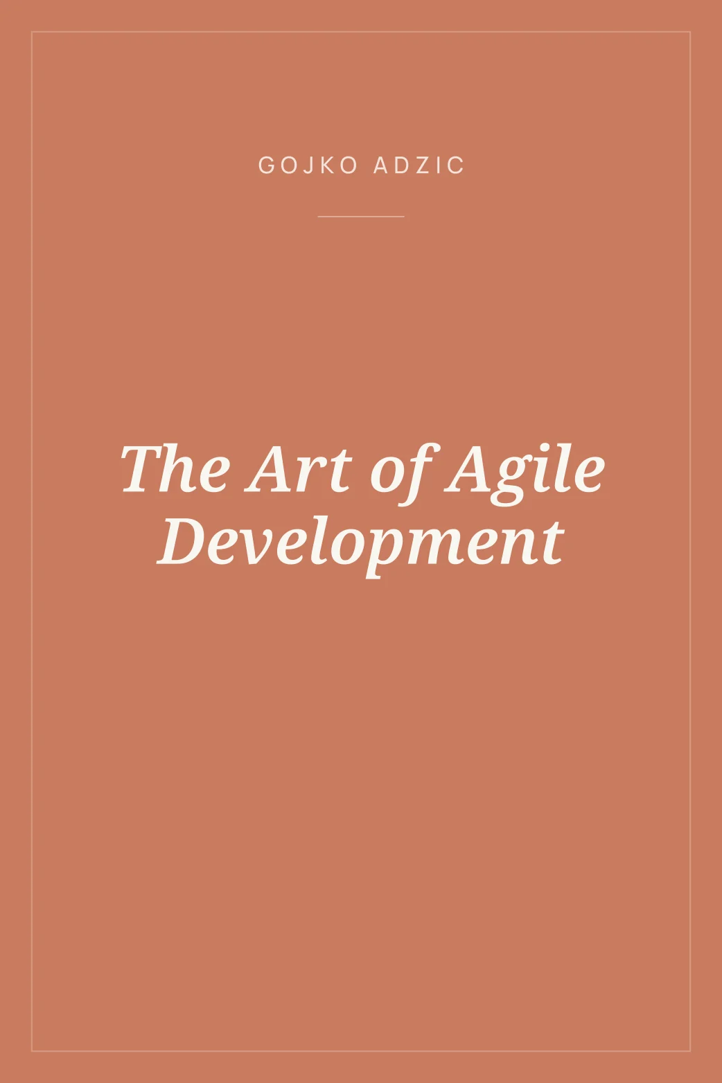 Portada de The Art of Agile Development