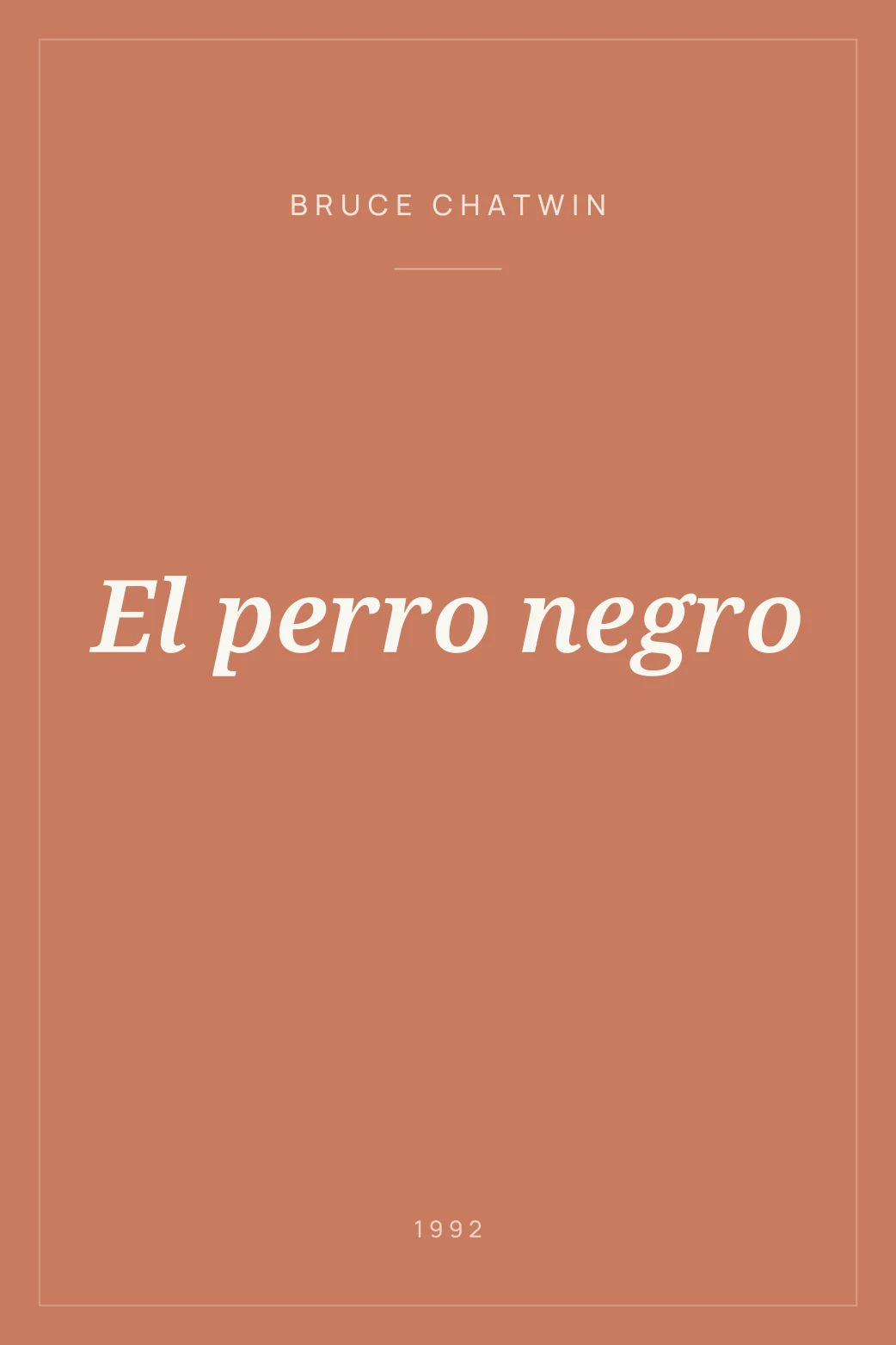 Portada de El perro negro