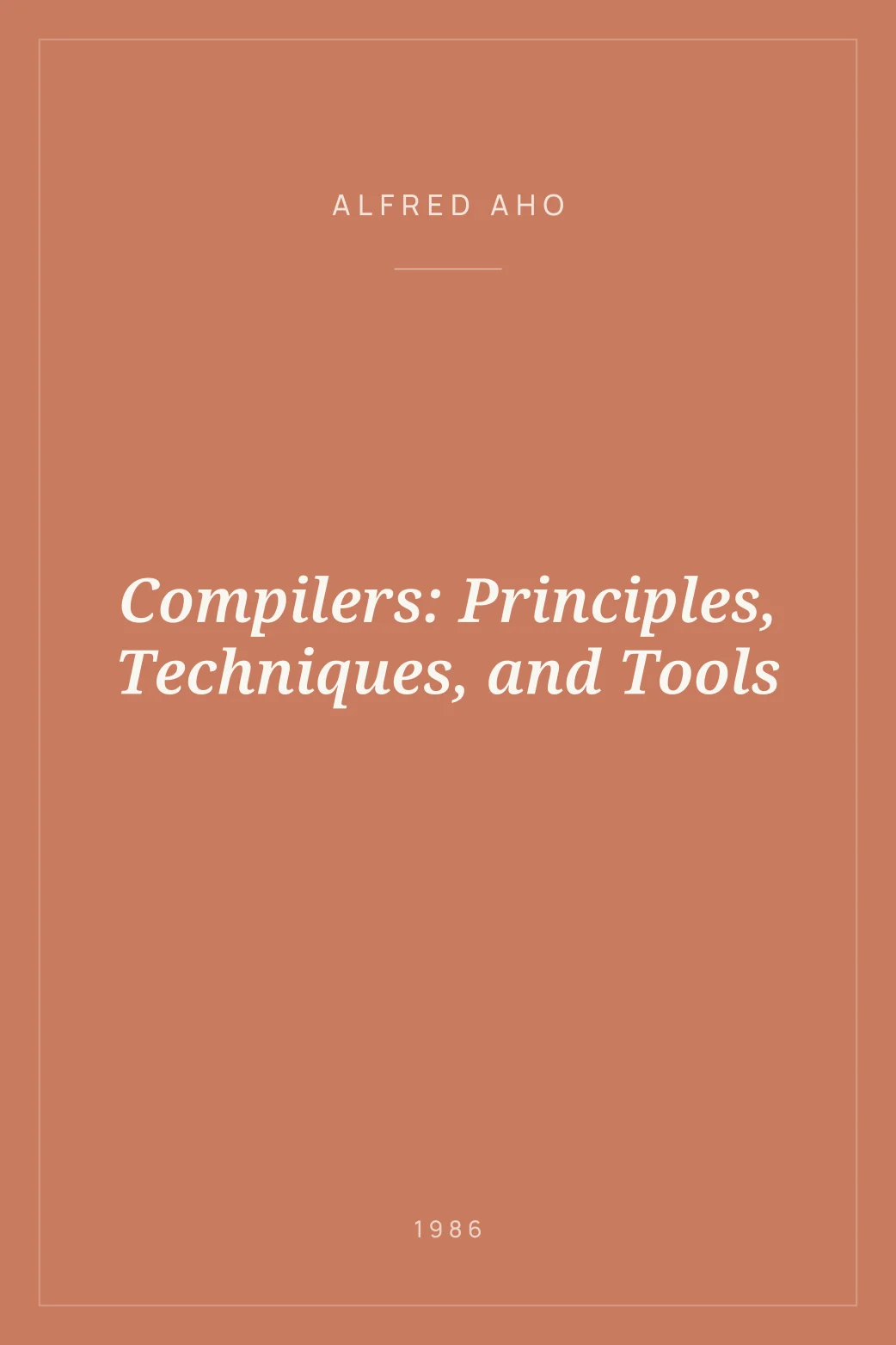 Portada de Compilers: Principles, Techniques, and Tools