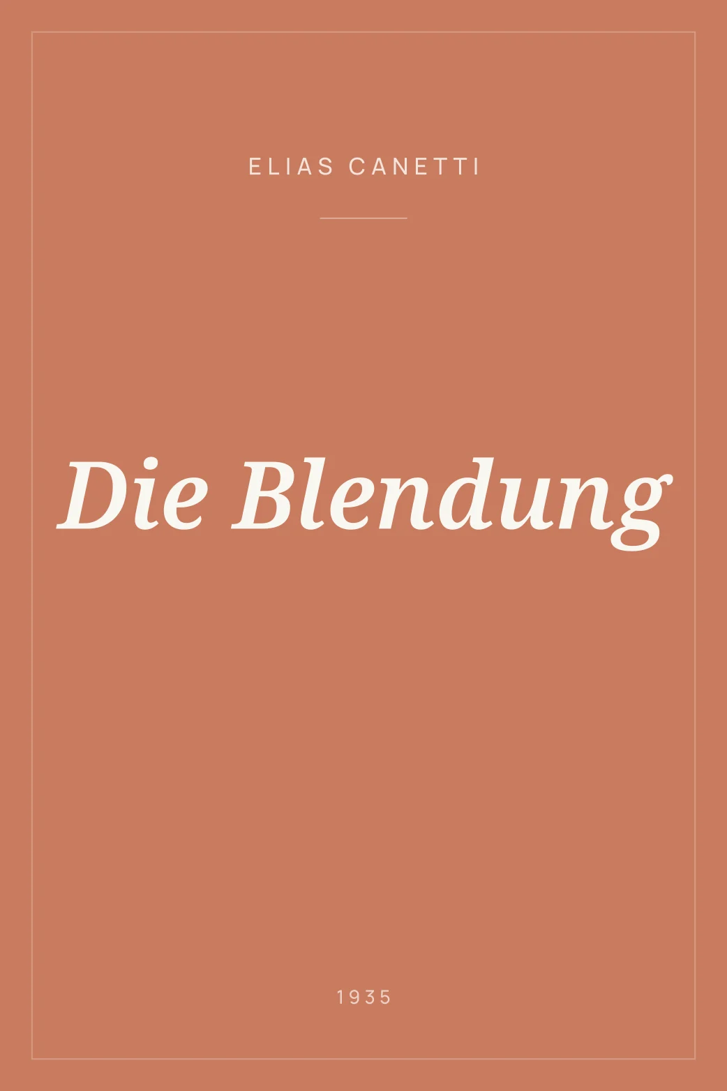 Portada de Die Blendung