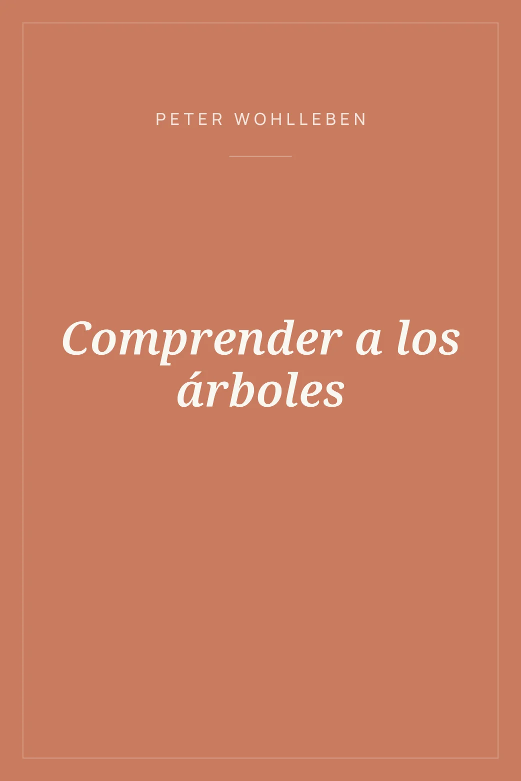 Portada de Comprender a los árboles