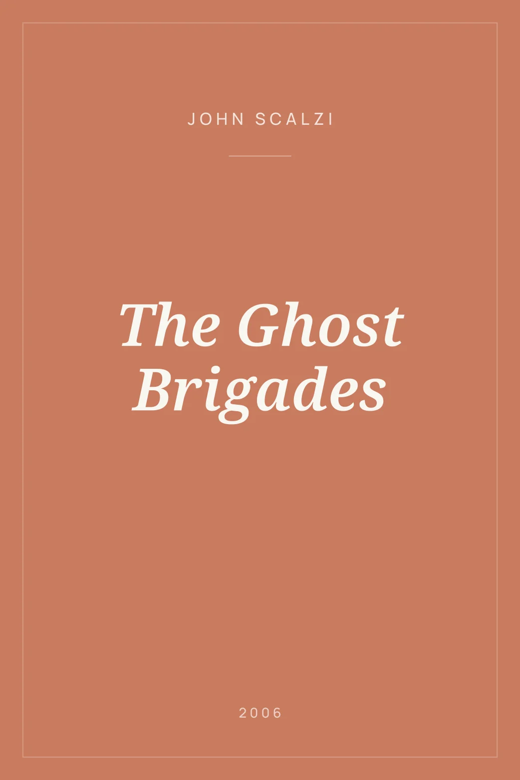 Portada de The Ghost Brigades
