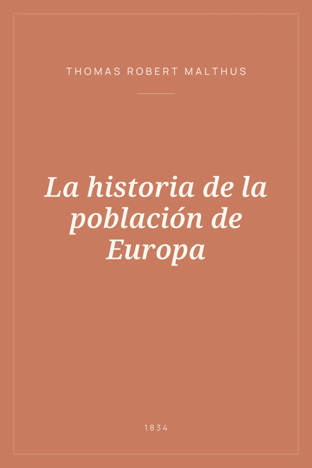 Portada de La historia de la población de Europa