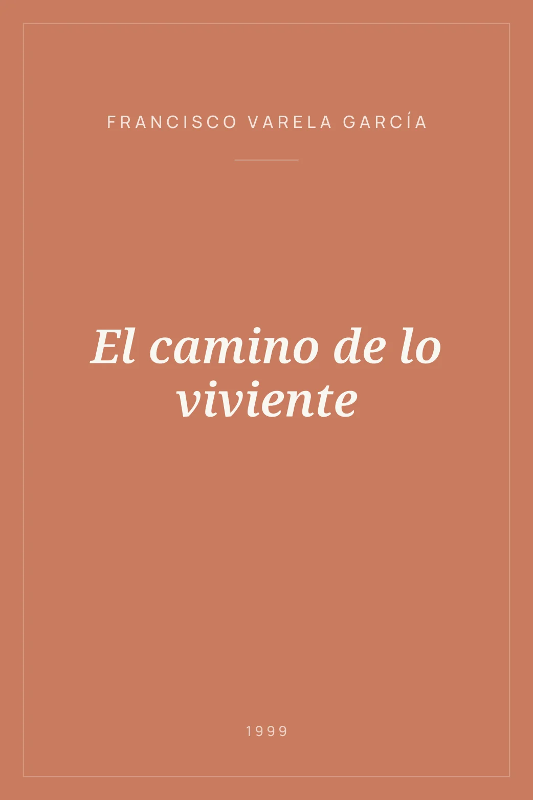 Portada de El camino de lo viviente