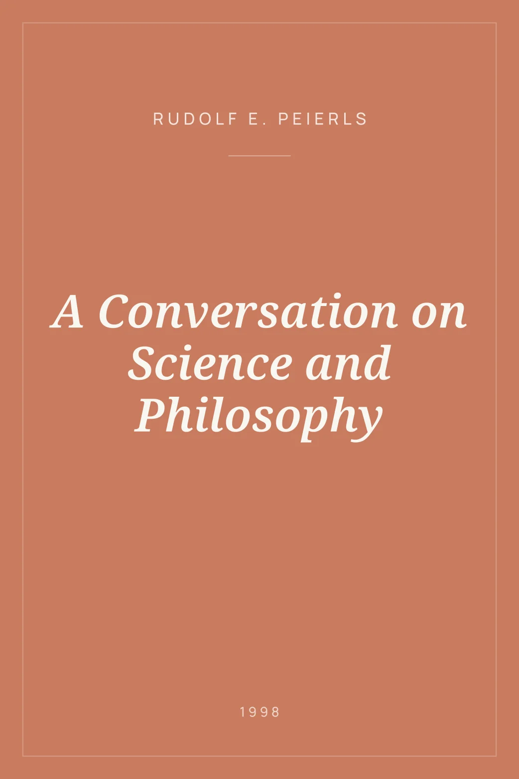 Portada de A Conversation on Science and Philosophy