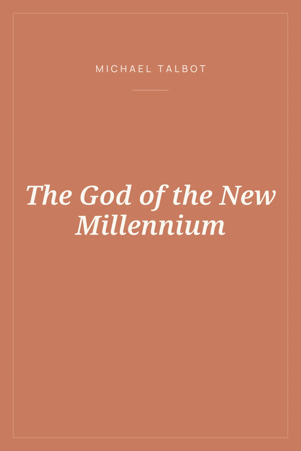 Portada de The God of the New Millennium