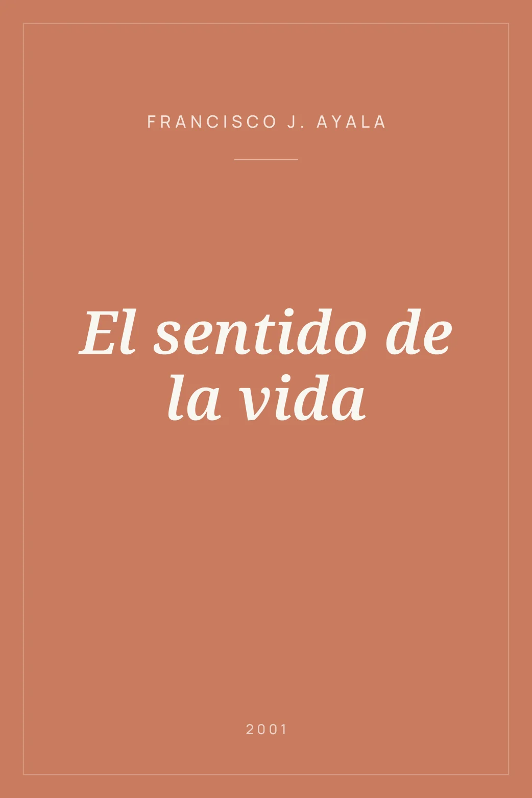 Portada de El sentido de la vida