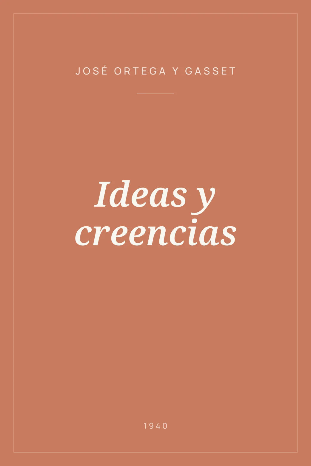 Portada de Ideas y creencias