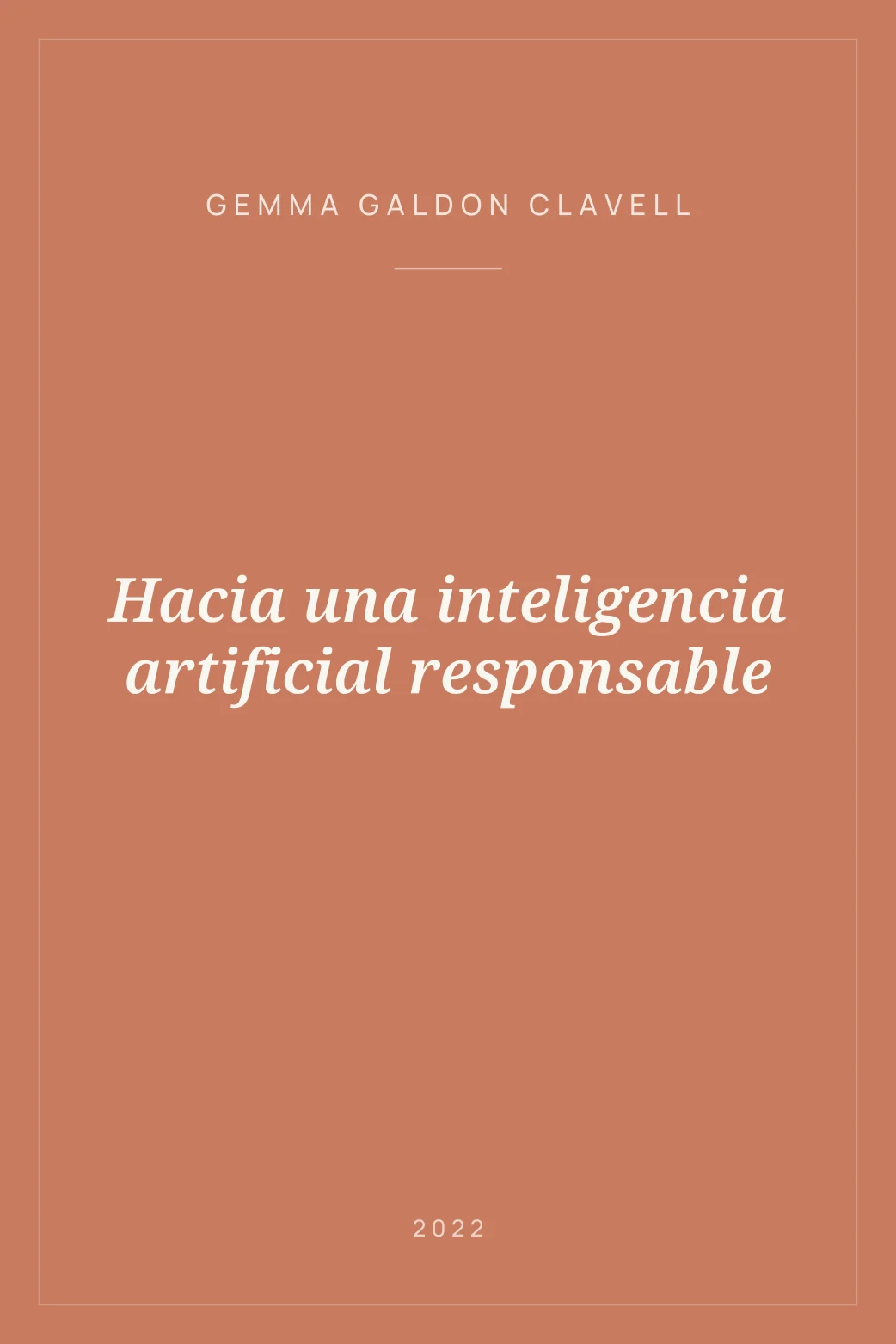 Portada de Hacia una inteligencia artificial responsable