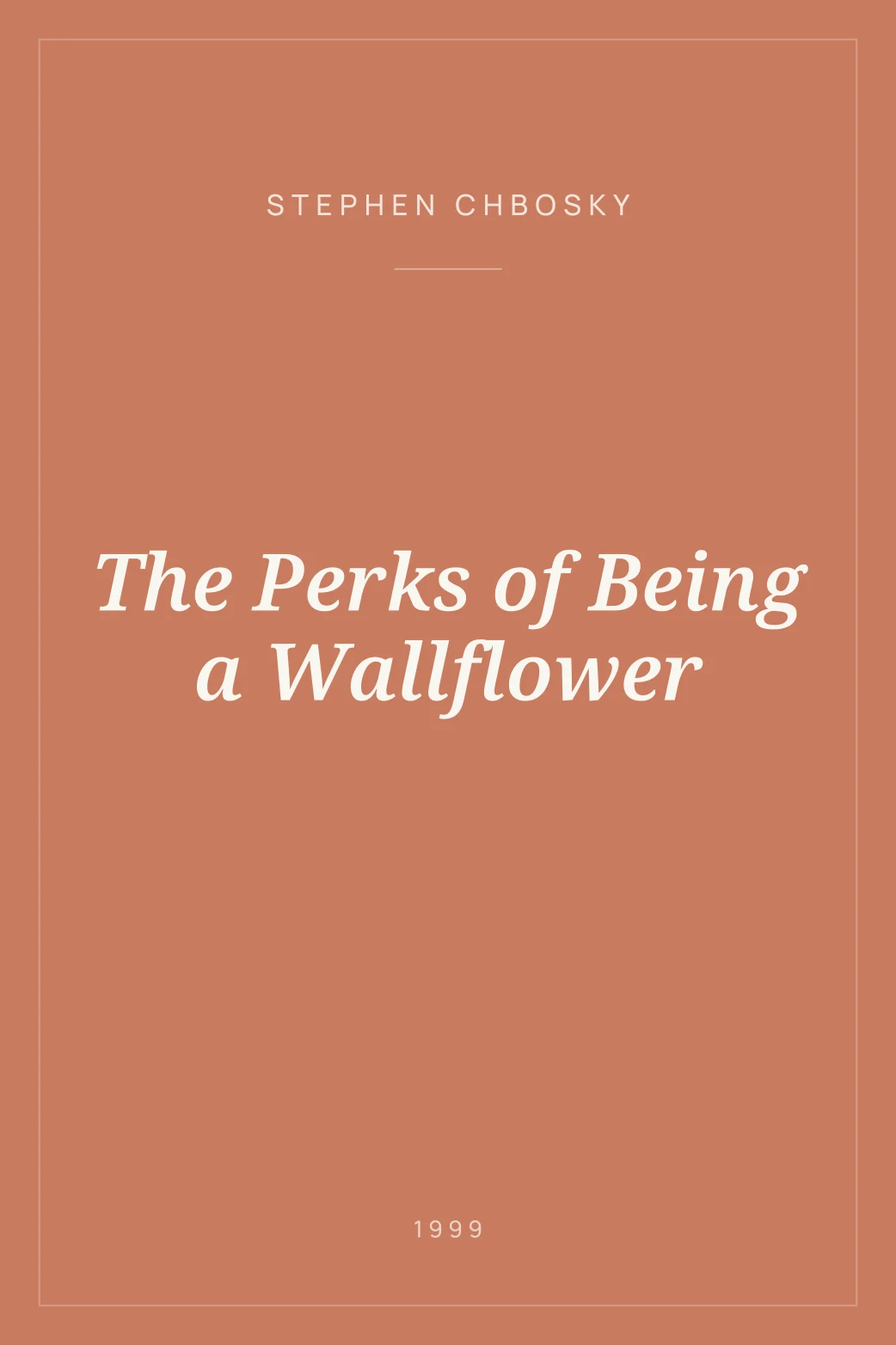 Portada de The Perks of Being a Wallflower