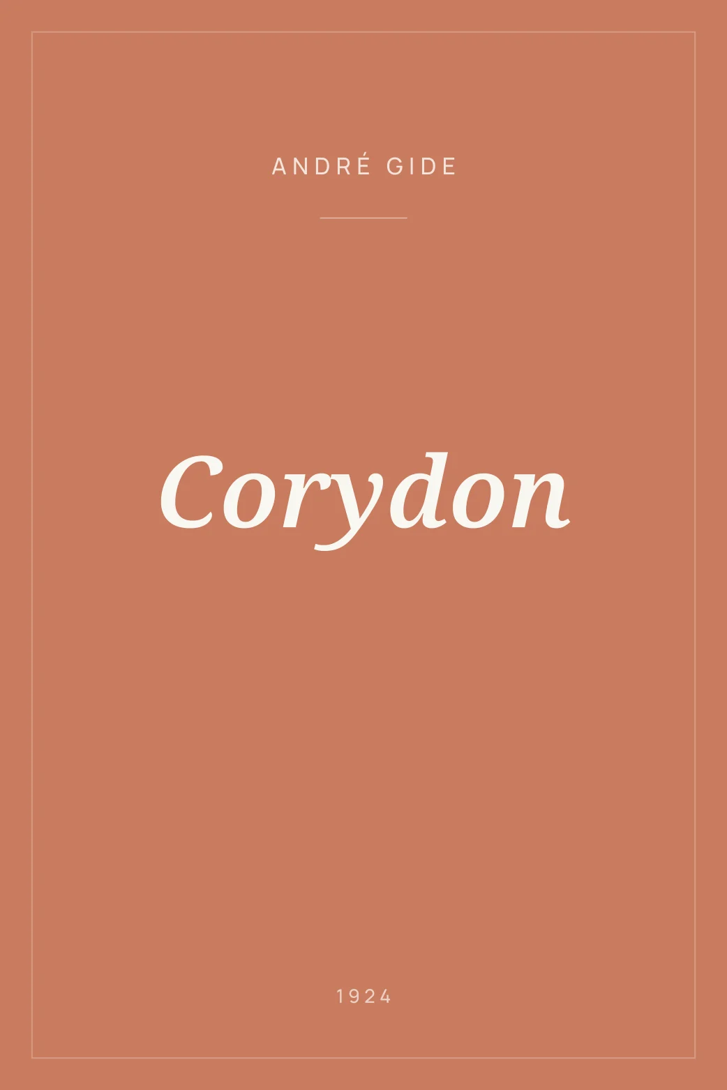 Portada de Corydon