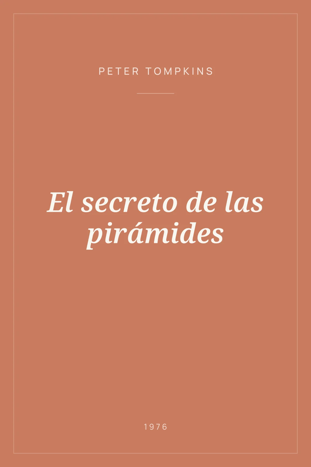 Portada de El secreto de las pirámides