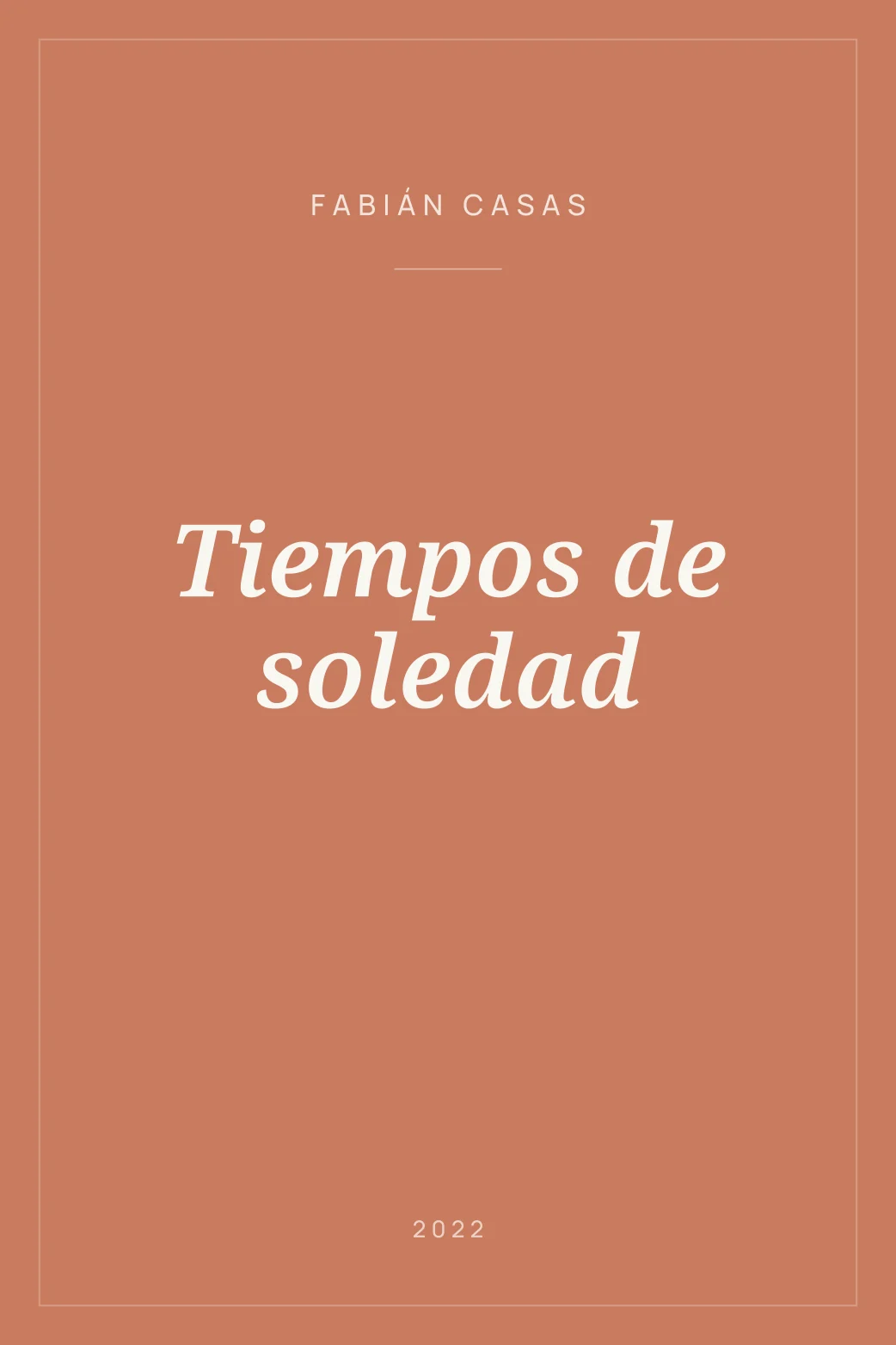 Portada de Tiempos de soledad