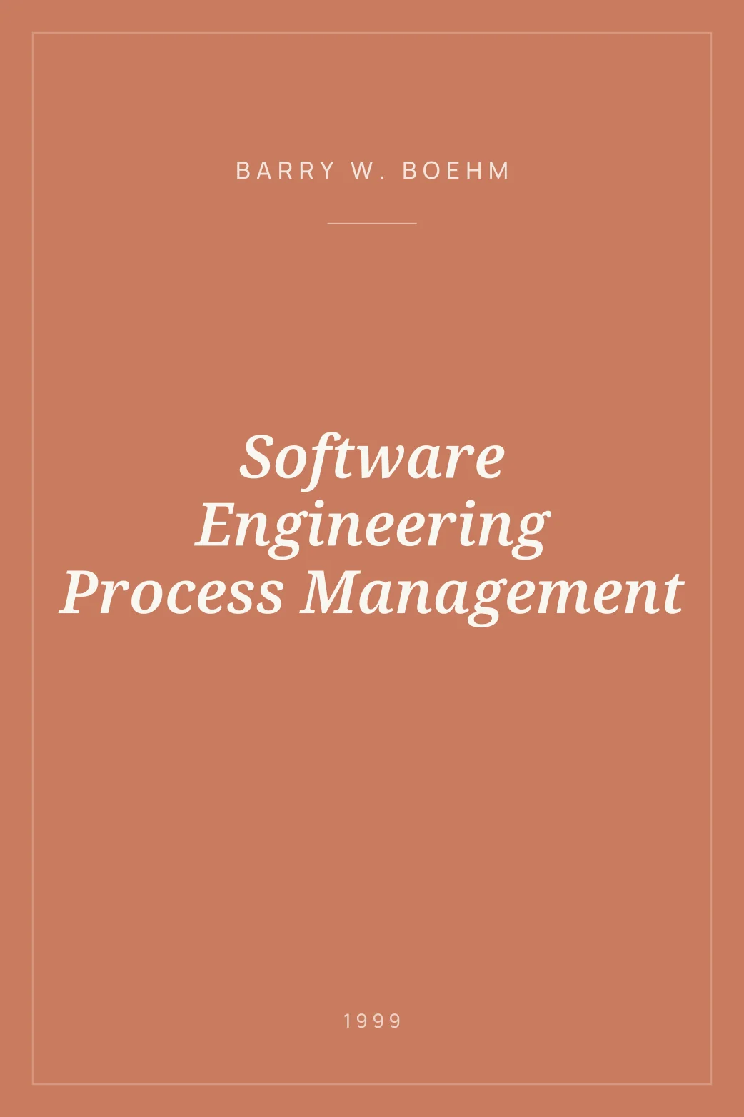 Portada de Software Engineering Process Management